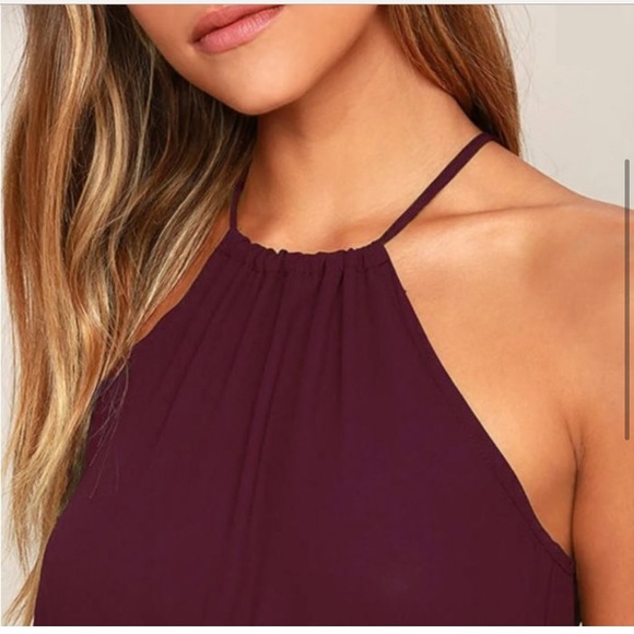 Lulus Essence of Style Burgundy Maxi Dress - Picture 4 of 4